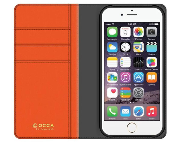 Чехол Occa Tale Collection для Apple iPhone 6/6S (оранжевый, кожаный)