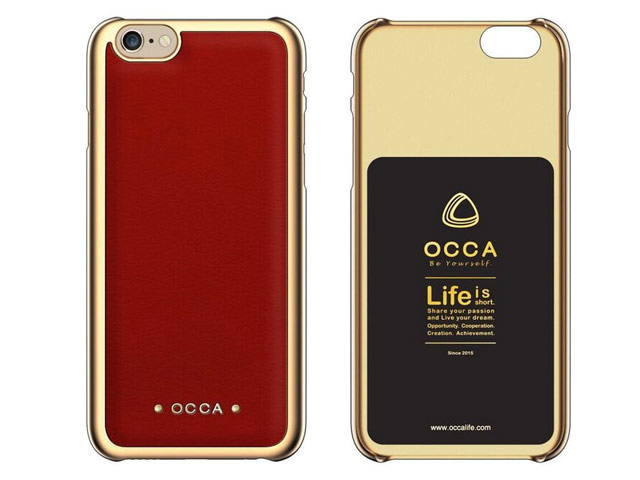 Чехол Occa Absolute Collection для Apple iPhone 6/6S (красный, кожаный)