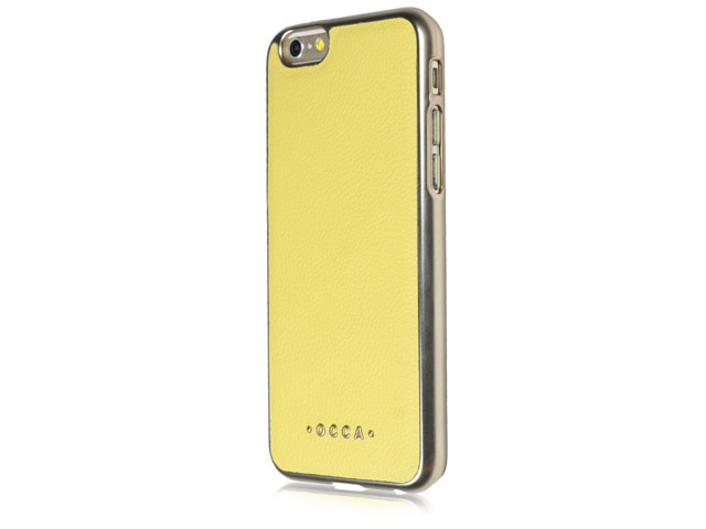 Чехол Occa Absolute Collection для Apple iPhone 6/6S (желтый, кожаный)