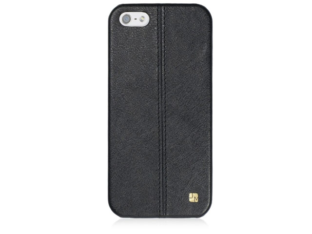 Чехол Just Must Ratio I Collection для Apple iPhone 5/5S/SE (черный, кожаный)