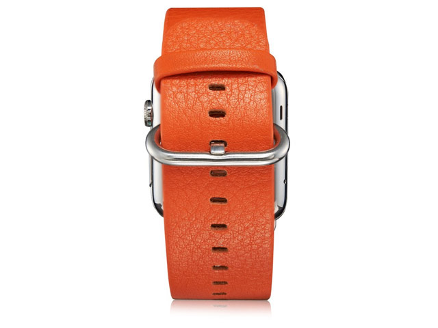 Ремешок для часов G-Case Genuine Leather Band для Apple Watch (38 мм, оранжевый, кожаный)