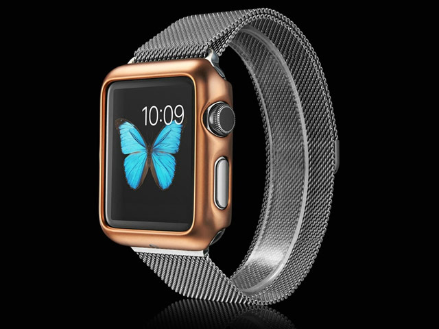 Чехол G-Case Shiny Series для Apple Watch 42 мм (золотистый, пластиковый)