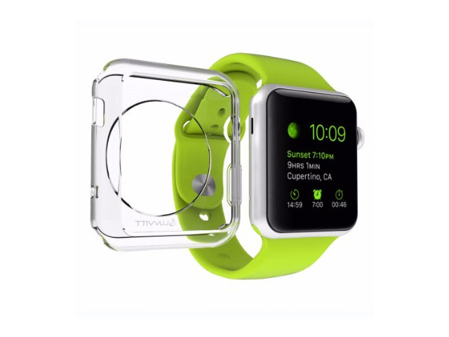 Чехол G-Case TPU Shield для Apple Watch 42 мм (прозрачный, гелевый)