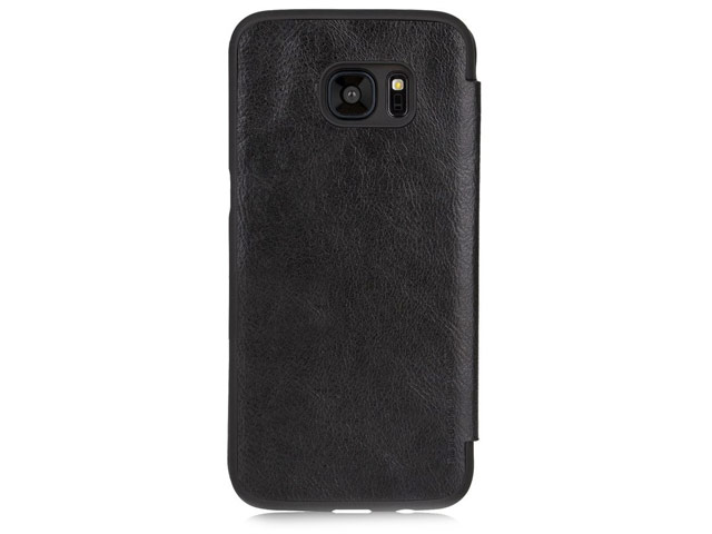 Чехол G-Case Business Series для Samsung Galaxy S7 edge (черный, кожаный)