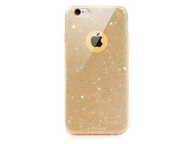 Чехол G-Case Sparkling Series для Apple iPhone 6S (золотистый, гелевый)