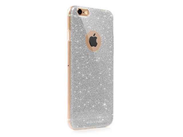 Чехол G-Case Sparkling Series для Apple iPhone 6S (серебристый, гелевый)