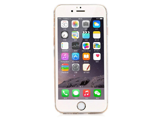 Чехол G-Case Sparkling Series для Apple iPhone 6S (серебристый, гелевый)