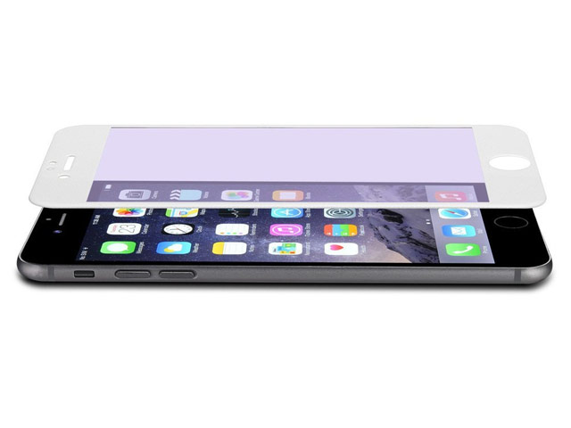 Защитная пленка G-Case Nano 3D Full Cover Glass Protector для Apple iPhone 6S plus (стеклянная, белая)