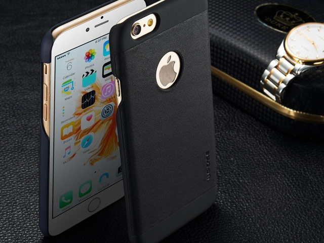 Чехол G-Case Grander Series для Apple iPhone 6S (черный, кожаный)