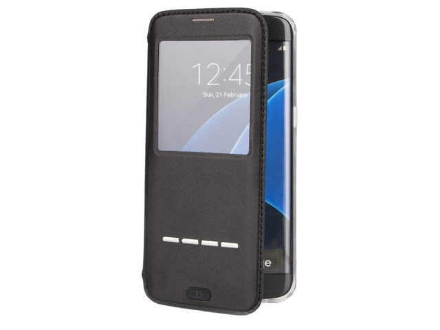 Чехол G-Case Sense Series для Samsung Galaxy S7 edge (черный, кожаный)