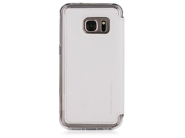 Чехол G-Case Sense Series для Samsung Galaxy S7 (белый, кожаный)