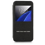 Чехол G-Case Sense Series для Samsung Galaxy S7 (черный, кожаный)