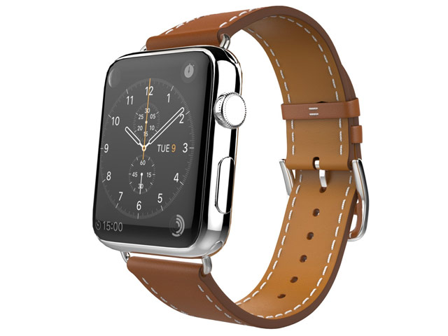 Ремешок для часов Synapse Single Tour Band для Apple Watch (42 мм, коричневый, кожаный)