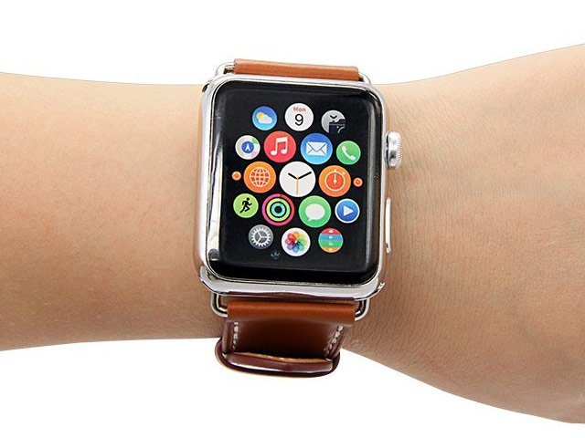 Ремешок для часов Synapse Single Tour Band для Apple Watch (42 мм, коричневый, кожаный)