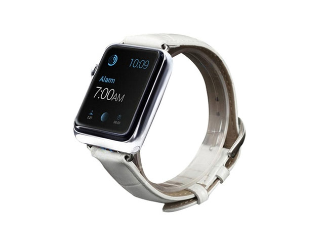 Ремешок для часов Synapse Croco Band для Apple Watch (42 мм, белый, кожаный)