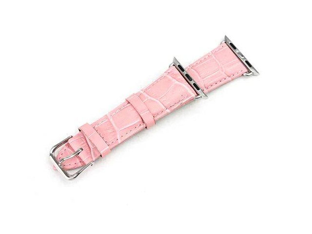 Ремешок для часов Synapse Croco Band для Apple Watch (38 мм, розовый, кожаный)