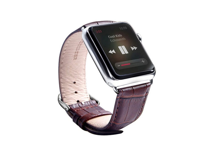 Ремешок для часов Synapse Croco Band для Apple Watch (38 мм, коричневый, кожаный)