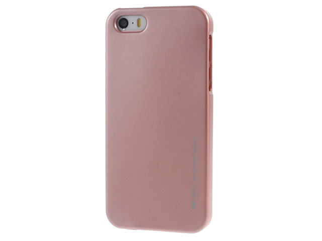 Чехол Mercury Goospery Jelly Case для Apple iPhone 5/5S (золотистый, гелевый)