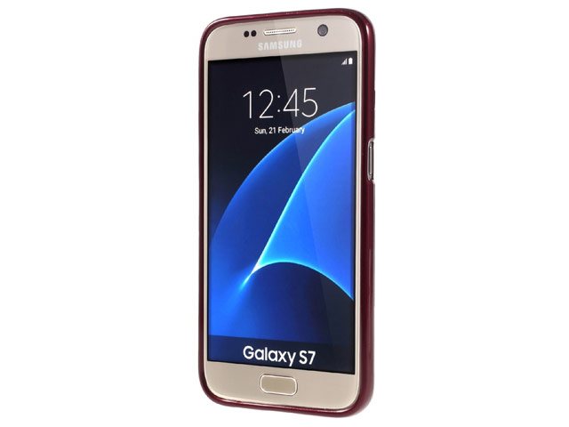 Чехол Mercury Goospery Jelly Case для Samsung Galaxy S7 (красный, гелевый)