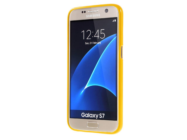 Чехол Mercury Goospery Jelly Case для Samsung Galaxy S7 (оранжевый, гелевый)