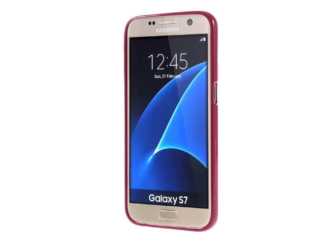 Чехол Mercury Goospery Jelly Case для Samsung Galaxy S7 (малиновый, гелевый)