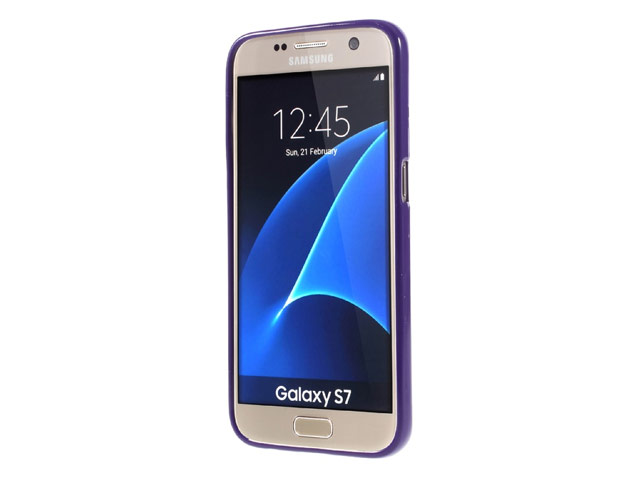 Чехол Mercury Goospery Jelly Case для Samsung Galaxy S7 (фиолетовый, гелевый)