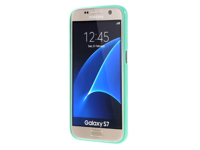 Чехол Mercury Goospery Jelly Case для Samsung Galaxy S7 (бирюзовый, гелевый)