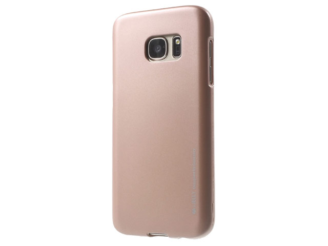 Чехол Mercury Goospery Jelly Case для Samsung Galaxy S7 (золотистый, гелевый)