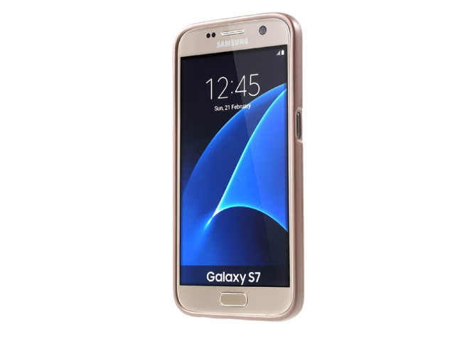 Чехол Mercury Goospery Jelly Case для Samsung Galaxy S7 (золотистый, гелевый)
