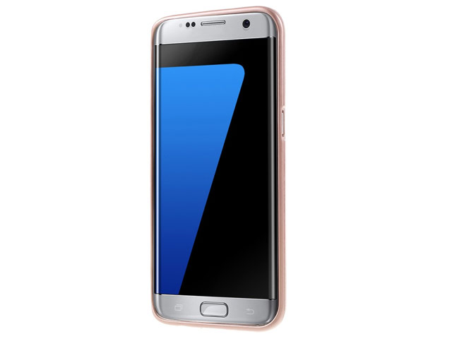 Чехол Mercury Goospery Jelly Case для Samsung Galaxy S7 edge (золотистый, гелевый)