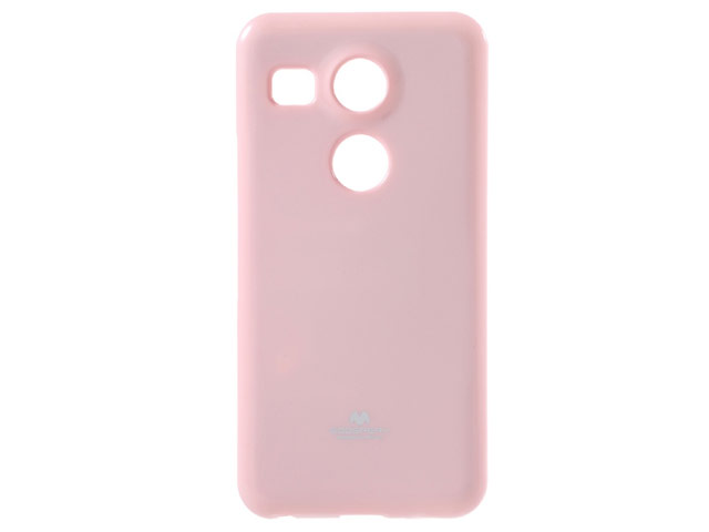 Чехол Mercury Goospery Jelly Case для LG Nexus 5X (розовый, гелевый)