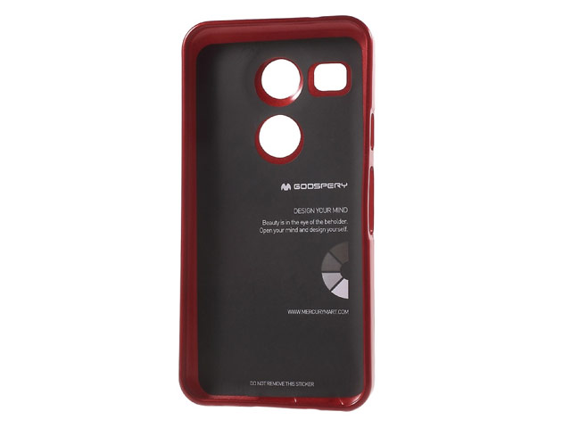 Чехол Mercury Goospery Jelly Case для LG Nexus 5X (розовый, гелевый)