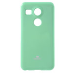 Чехол Mercury Goospery Jelly Case для LG Nexus 5X (бирюзовый, гелевый)