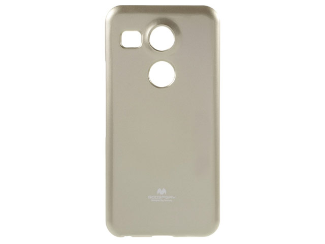 Чехол Mercury Goospery Jelly Case для LG Nexus 5X (золотистый, гелевый)