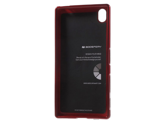 Чехол Mercury Goospery Jelly Case для Sony Xperia Z5 premium (красный, гелевый)