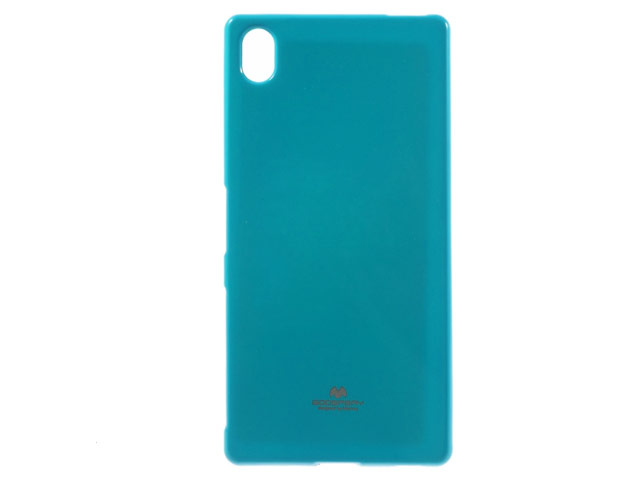 Чехол Mercury Goospery Jelly Case для Sony Xperia Z5 premium (голубой, гелевый)