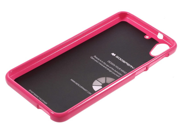Чехол Mercury Goospery Jelly Case для HTC Desire 728 (розовый, гелевый)