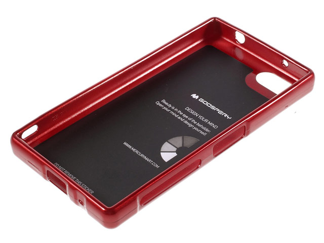 Чехол Mercury Goospery Jelly Case для Sony Xperia Z5 compact (розовый, гелевый)