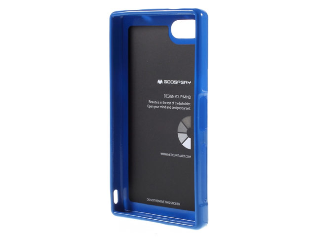 Чехол Mercury Goospery Jelly Case для Sony Xperia Z5 compact (синий, гелевый)