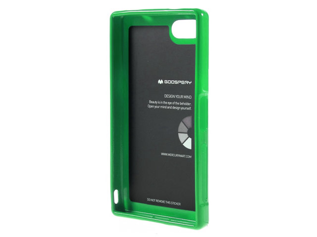 Чехол Mercury Goospery Jelly Case для Sony Xperia Z5 compact (зеленый, гелевый)