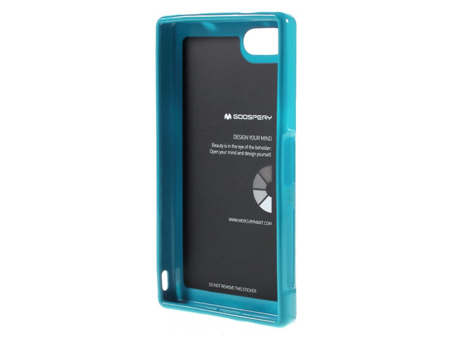 Чехол Mercury Goospery Jelly Case для Sony Xperia Z5 compact (голубой, гелевый)