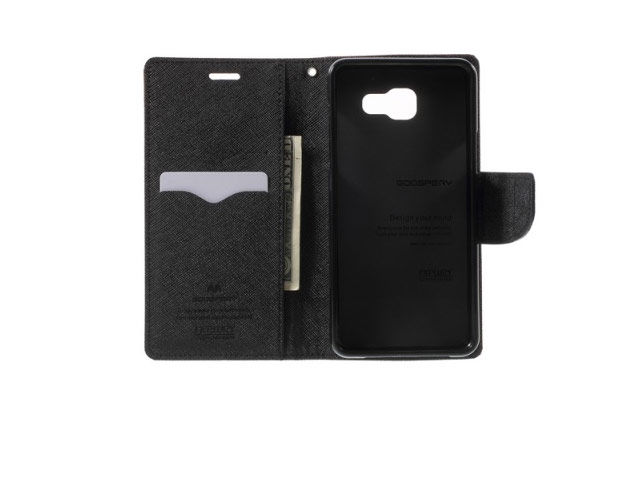 Чехол Mercury Goospery Fancy Diary Case для Samsung Galaxy A5 2016 A510 (черный, винилискожа)