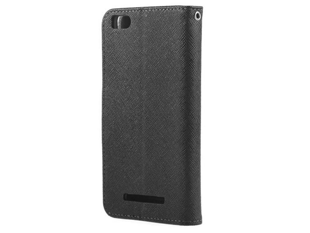 Чехол Mercury Goospery Fancy Diary Case для Xiaomi Mi 4i (черный, винилискожа)