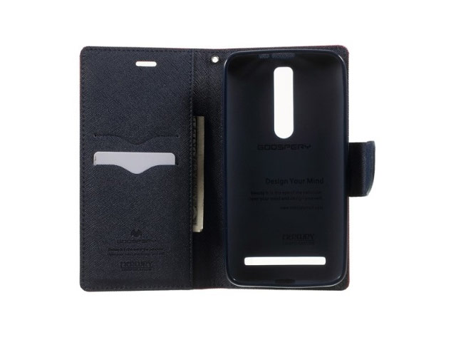 Чехол Mercury Goospery Fancy Diary Case для Asus ZenFone 2 ZE550ML (красный, винилискожа)