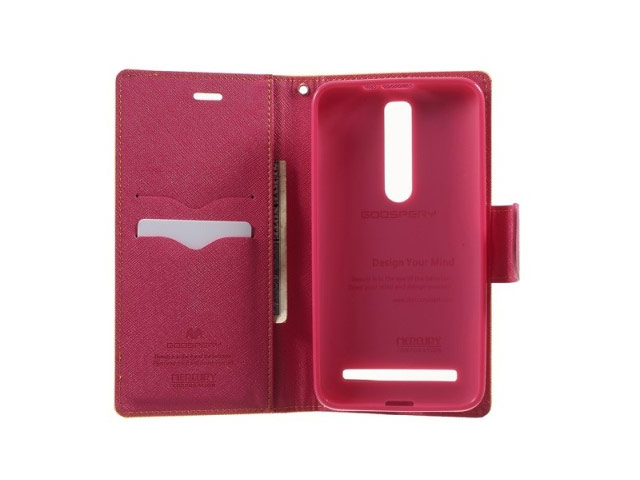 Чехол Mercury Goospery Fancy Diary Case для Asus ZenFone 2 ZE550ML (желтый, винилискожа)