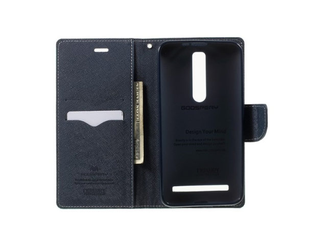 Чехол Mercury Goospery Fancy Diary Case для Asus ZenFone 2 ZE550ML (голубой, винилискожа)