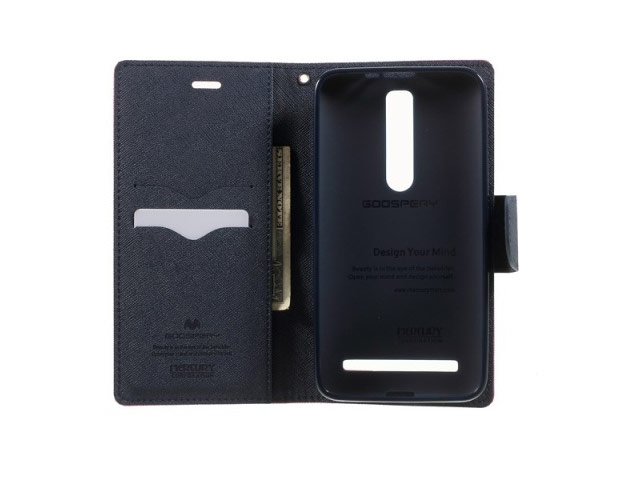 Чехол Mercury Goospery Fancy Diary Case для Asus ZenFone 2 ZE550ML (малиновый, винилискожа)