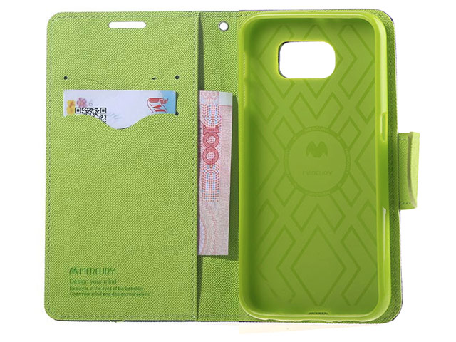 Чехол Mercury Goospery Fancy Diary Case для Samsung Galaxy S7 edge (фиолетовый, винилискожа)