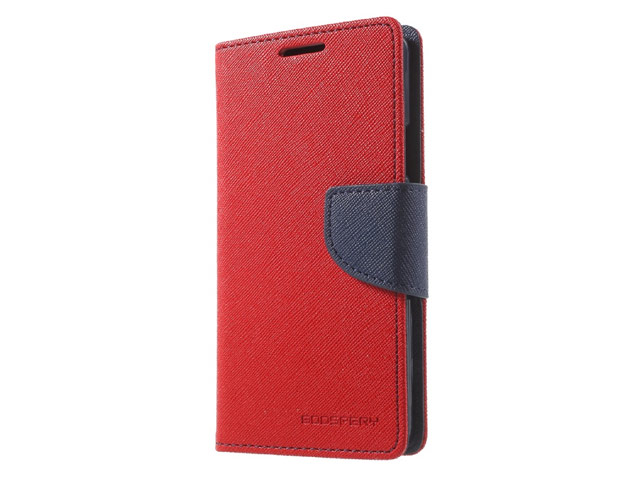 Чехол Mercury Goospery Fancy Diary Case для Samsung Galaxy A7 2016 A710 (красный, винилискожа)