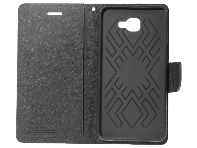Чехол Mercury Goospery Fancy Diary Case для Samsung Galaxy A9 A9000 (черный, винилискожа)
